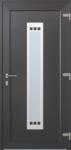 CanDo Ohio Premium Ajtó 98x208cm, Antracit Pvc, Jobb, Kampós Zárszerkezettel, Kilincs Nélkül