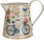 HOME DECOR Bicycle öntözőkanna 16, 5cm Virágos Fém