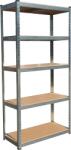 Praktiker Praktiker 180x90x40cm horganyzott fémpolc 5 MDF polccal