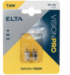elta Vision Pro 12V T4W jelzőizzó, 2db/bliszter (EB0233TC)