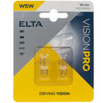 elta Vision Pro 12V W5W jelzőizzó, 2db/bliszter (EB0501TC)