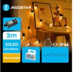 Aigostar B. V. Aigostar - LED Kültéri dekoratív lánc 20xLED/3m IP44 meleg fehér AI1452 (AI1452)