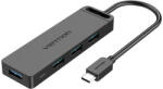 Vention 5in1 USB elosztó 4db USB 3.0 + 1db micro USB (TGKBB) (TGKBB)