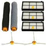 iRobot Roomba 800 / 900 sorozat kompatibilis 7 részes cserekészlet 3 HEPA + 4 kefe