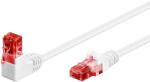 Goobay U/UTP CAT6 90° Derékszögű Patch Kábel - 5 m, Fehér
