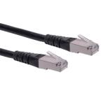 Roline S/FTP CAT6 Patch Kábel - 1 m, Fekete