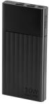 YENKEE YPB 1041 Power Bank, 10 000 mAh kapacitású, duális USB-kimenettel ellátott, fekete (YPB 1041) - marketworld