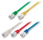 Equip 705466 SFTP Patch Kábel - CAT5e, 10 m, Sárga, Duplán Árnyékolt