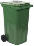  Pubela de exterior din plastic pentru deseuri sortate cu fanta, volum 240 l, verde M1208016 Cos de gunoi