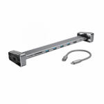Hama Statie Docking Hama 9 Ports Ethernet SD Card USB Gri (4047443436757)
