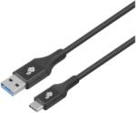 TB USB-A Apa - USB-C Apa 3.0 Adat és Töltő Kábel - 2 m, Fekete