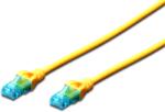 ASSMANN U/UTP CAT5e Patch Kábel - 1 m, Sárga