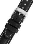 Morellato Curea neagră din piele Morellato Sailing M 5617C03.019 22 mm