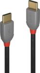 Lindy Anthra Line USB-C Apa - USB-C Apa 2.0 Adat és Töltőkábel - 0.5 m, Fekete
