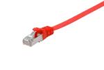 Equip U/FTP CAT6a Lapos Patch Kábel - 10 m, Piros