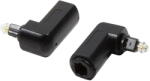 LogiLink Adaptor audio Logilink (90 ), Toslink/M Toslink/F, negru