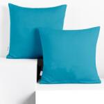 DecoKing Díszpárnahuzat AMBER kék dzsörzé 80x80 DecoKing