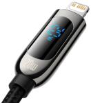 Baseus USB-C-Lightning kijelző Kábel , PD, 20 W, 2 m, Fekete (CATLSK-A01)