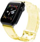 Fusion Light Apple Watch 2-7 Szilikon Szíj - 38/40/41 mm, Sárga