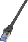 LogiLink AWG26 CAT6A S/FTP PrimeLine PIMF LSZH Patch Kábel - 7.50 m, Fekete