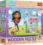 Trefl Puzzle Trefl, Gabby's Dollhouse, puzzle din lemn, 24 piese