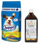 Chappi Chappi Száraz kutyatáp baromfival és zöldségekkel 13.5kg + LAB V vitaminokkal dúsított lazacolaj 500ml