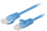 Lanberg UTP CAT6 Patch Kábel 0.5 m - 10db, Kék
