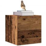 vidaXL 2 db antik fa színű falra szerelhető TV-szekrény 30, 5x30x30 cm (856413)