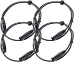 Pronomic XFXM Stage-1 Mikrofonkábel XLR 1 m Fekete, 4 darabos készlet (KST30840)