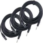 Pronomic Stage XFJ-10 Mikrofon Kábel XLR / Kl 10m 3x KÉSZLET XLR (női) / 6.35mm mono jack (KST32603)