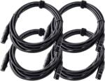 Pronomic Stage XFXM-5 Mikrofonkábel XLR 5m Fekete 4-DARABOS KÉSZLET (KST30835)