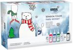 Kreul 42853 Set de culori pentru sticla Hello Winter 6 x 80 ml (<![CDATA[42853]]>)
