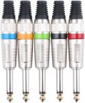 Pronomic Csatlakozókészlet jack 6.35 mm 5 db színes (KST30734)
