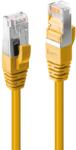 Lindy S/FTP CAT6a Patch Kábel - 3 m, Sárga