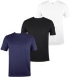 Donnay Мъжка тениска Donnay Three Pack V Neck T Shirt Mens - White/Blck/Navy