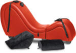 Master Series Kinky Sex Chaise with Love Pillows Red Vibrator