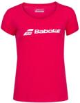 Babolat Women's Short-Sleeve Performance Gym Top - Red Rose Hthr