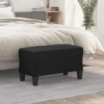 vidaXL fekete műbőr pad 70 x 35 x 41 cm (349439)