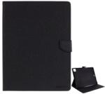 Mercury Goospery Fancy GP-96401 Tok - Apple iPad Pro 12.9 (2020), Oldalra Nyiló, Asztali Tartós, Textil, Fekete