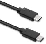 Qoltec Perfect Connection USB-C Apa - USB-C Apa 3.1 Adat és Töltőkábel - 2.5 m, Fekete