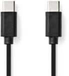 Nedis CCGL60700BK10 USB-C Apa - USB-C Apa 2.0 Adat és Töltő Kábel - 1 m, Fekete