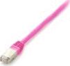 Equip S/FTP CAT6 Patch Kábel - 10 m, Rózsaszín (605586)