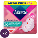 Libresse Ultra Long Wings egészségügyi betét Mega Pack (2x36 db)