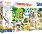 Trefl Hit Puzzle 15 GIANT- Copii la fermă / Copii și ursul (42000) Puzzle