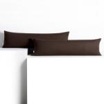 DecoKing Díszpárnahuzat AMBER sötétbarna dzsörzé 20x145 DecoKing