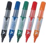 Pilot Marker pentru tabla Pilot Vboard Master, varf rotund, 2.3 mm, 5 bucati/set (PWBMA-VBM-S5-BG)