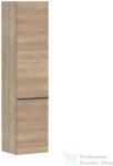 Hansgrohe Xelu Q 165x40x35 cm-es 2 ajtós, jobbos fali szekrény matt fekete fogantyúval, természetes tölgy 54141670 (54141670)