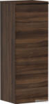 Hansgrohe Xelu Q 106, 5x40x37 cm-es 1 ajtós, jobbos fali szekrény matt fekete fogantyúval, sötét dió 54134670 (54134670)