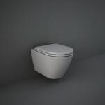 RAK Capac Wc cu soft close si quick release, Feeling, gri mat, RAK (RSTSC3901503)