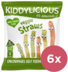 Kiddylicious 6x KIDDYLICIOUS Pálcikák - Zöldséges, 12 g